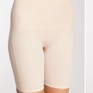 NWT Skinnygirl Shaping Sonic Edge Long Leg Shapewear Shorts Tan size L